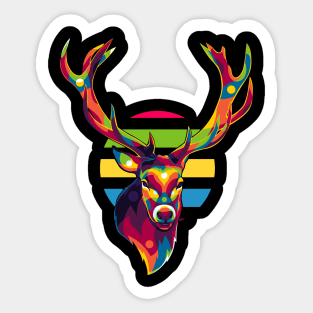 Great Deer Portrait Sticker